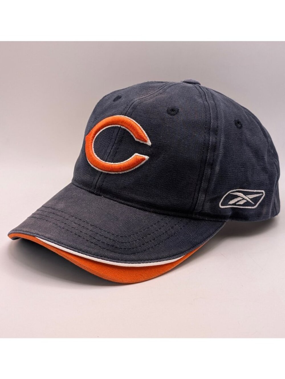 Vintage Chicago Bears Reebok Hat Cap Strap Back NFL Football Distressed Faded